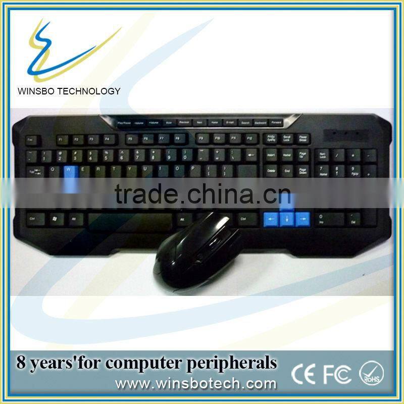 Wholesale 2.4g wireless keyboard and mouse set