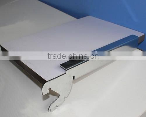 Chrome Floating glass shelf support bracket / hanging shelf hook / wooden board support