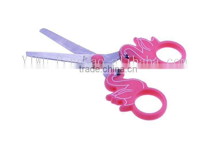 2016 Attractive cartoon scissors/animal handle student scissors