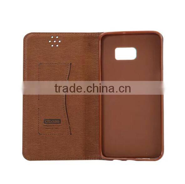 Wholesale Bling Leather Case With Card Slot For Samsung Galaxy S6 Edge