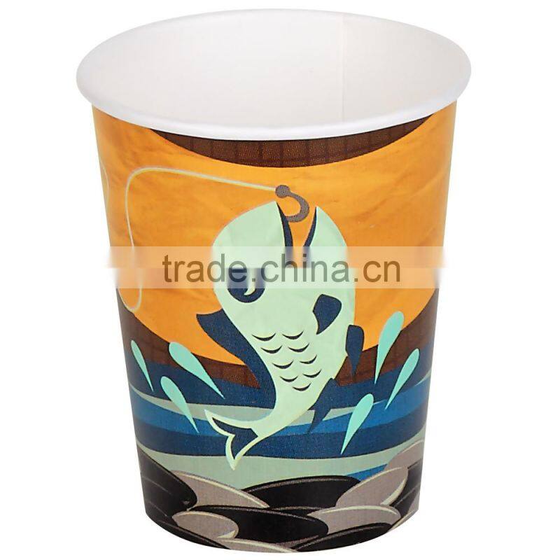 Biodegradable colorful 200ml paper cups for coffee