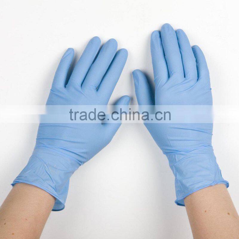 Disposable blue exam vinyl gloves, disposable vinyl gloves other color OK