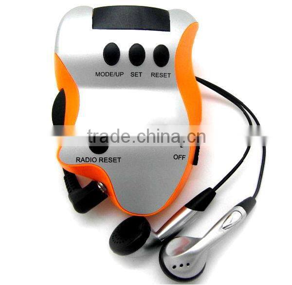 Pedometer with FM radio Multifunction pedometer with earphone