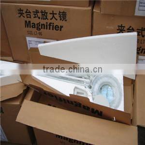 magnifying lamp with led light/magnifying glass desktop electronic lamp