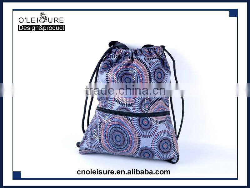 Liberty Bags Large Drawstring Backpack Sport Bag GYM bag for 2015