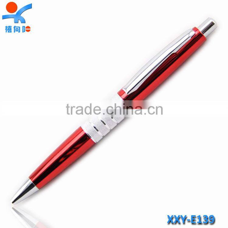 silver ring pressurized ballpoint pen promotional pen high quality