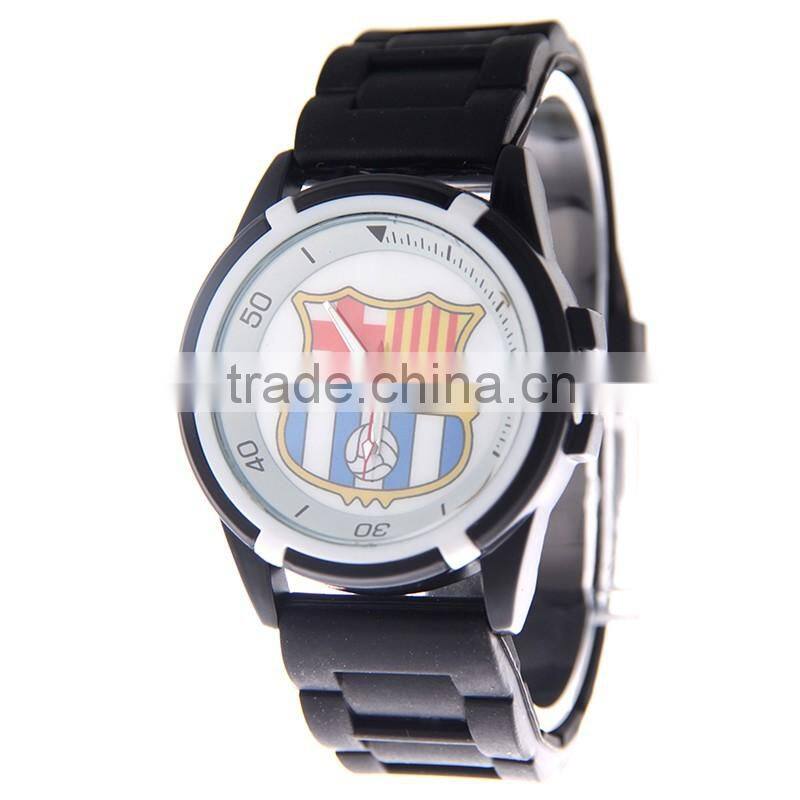 2016 hot with any printing on case genuine leather watches men
