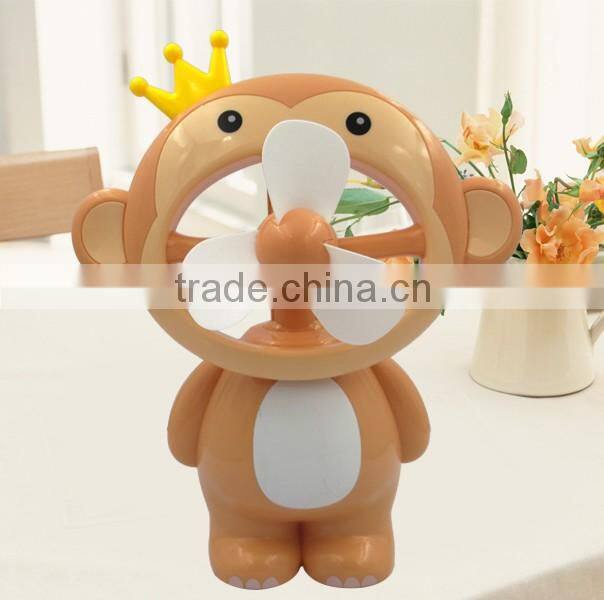 Golden supplier lastest design carton shape cute mini fan for sale