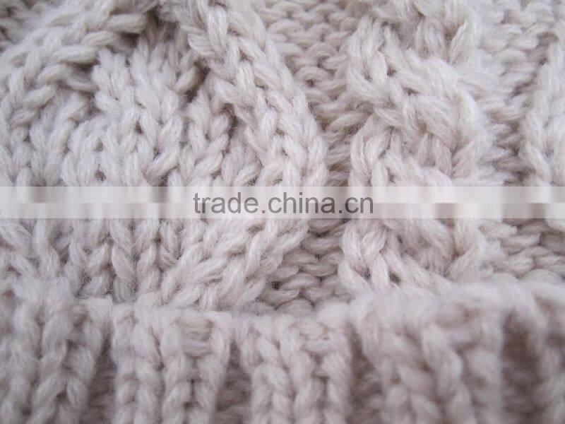 Knitted Pattern and Common Fabric Feature knit beanie
