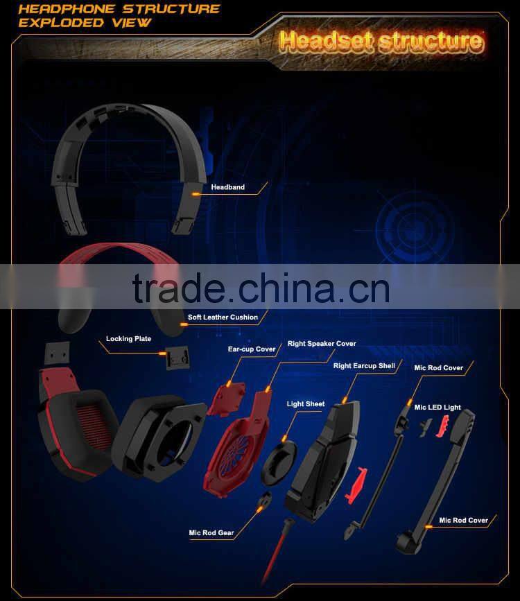2015 New EACH G4000 Gaming Headset Stereo Bass Headphone Earphone With Microphone For Computer Gamer USB 3.5mm Gold-Plated