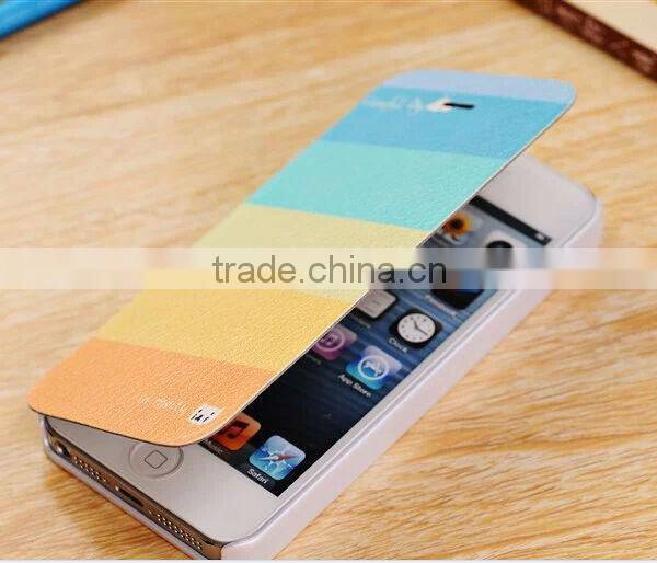 high quality leather phone case for iphone 5 wallet case cell phone case
