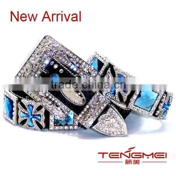 Western Cowgirl Berry Turquoise Concho Belt Manufacturer