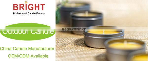 thick wick scented printing tin candles
