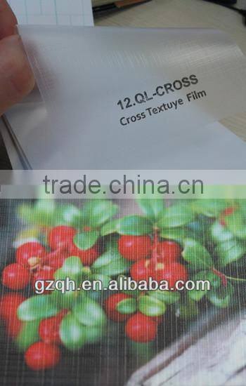 Cross Texture 3D Photo Cold lamination Film