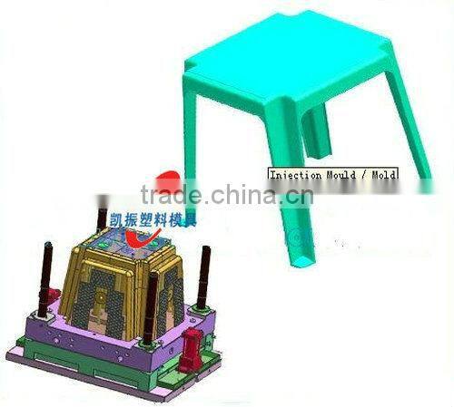Household injection plastic stool mould