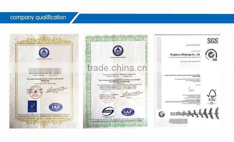 Impregnated Melamine decorative Paper for furniture board