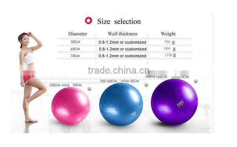 Wholesale Eco-friendly 55cm Green PVC Inflatable Yoga Ball Chair