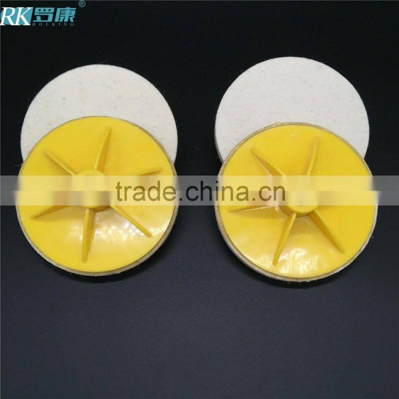 industrial polishing use wool felt disc felt polishing wheel with M14