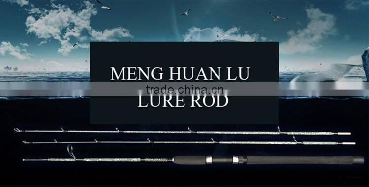 Spinning Solid Glass Fiber Fishing Pole Lure Fishing Rod 2 Sections