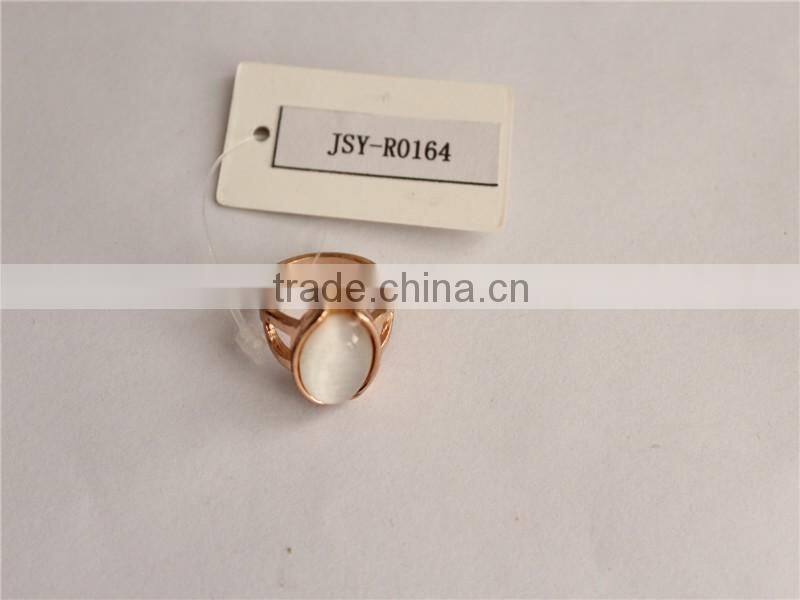 JSY jewerly rings sets 18k yellow gold rings cat eye gemstone ring