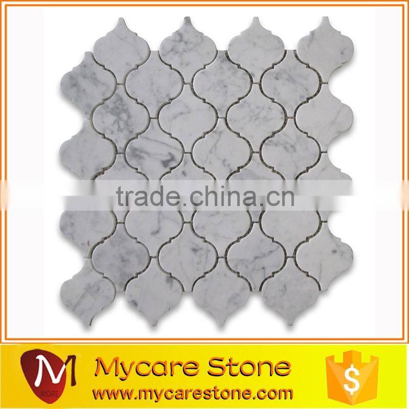 Popular design factory supply white marble flooring