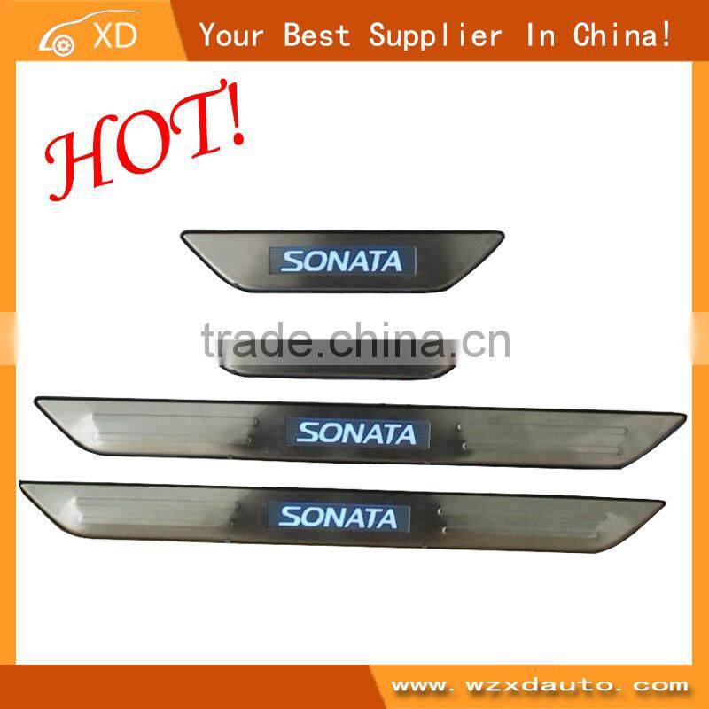 LED 4 DOOR SILL SCUFF PLATE DOOR SILL PLATE COVABS LED DOOR SILL PALTE-LED FOR SONATA 2011-2013 2011 2013