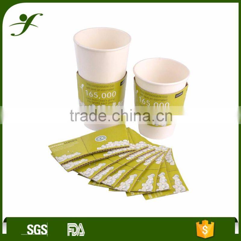 8oz 12oz 16oz 20oz paper board printed starbucks disposable paper cup with lid and sleeve