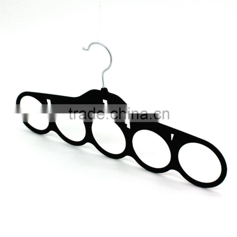 Head brand velvet flocked scarf hanger belt hanger tie hanger