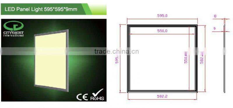 ISO9001 Certified Manufacturer CE approved 32W DMX 600X600 RGB LED Panel Light for DMX512 Dimming System