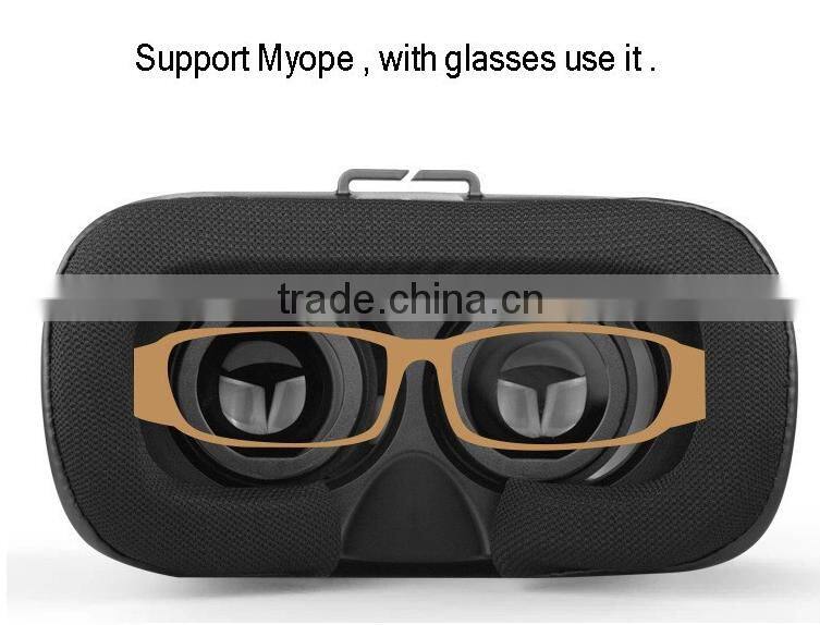 New Products 2016 For iPhone 6 Plus VR Case 3D Virtual Reality Glasses, VR Box Headset For iPhone
