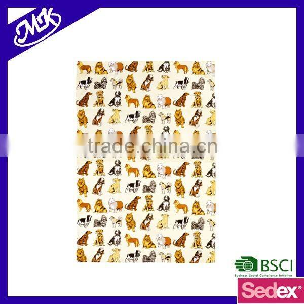 cheap custom design hot transfer printed cotton tea towel