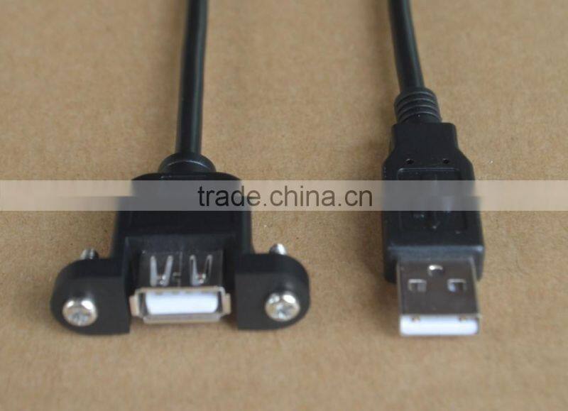 Panel mount USB 2.0 panel mount A socket with screws to 5 pin motherboard