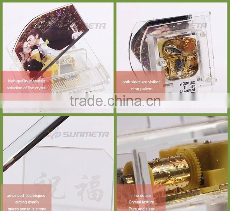 Hot Sale Gifts Favor Home Wedding Decoration BSJ-16 Crystal Piano
