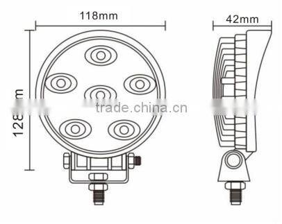 18W Epileds round LED truck work light LH-191