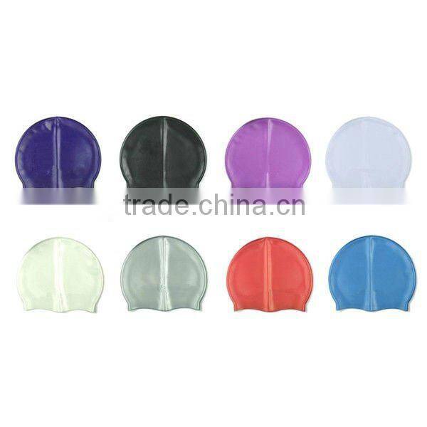 colorful hotselling silicone swimming cap