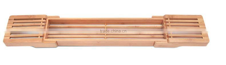 Expandable Bamboo Bathtub Caddy. ,Bamboo Bathtub Caddy - Adjustable