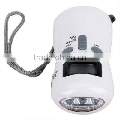 portable led emergency dynamo flashligh