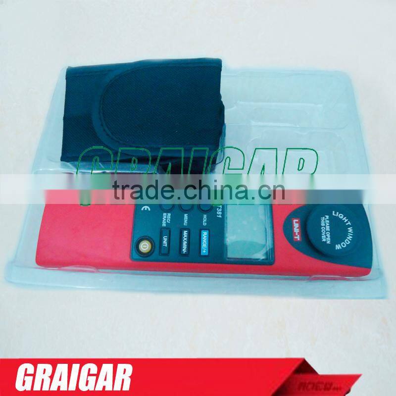 Free shipping! Digital Illuminometers UNI-T UT381 lux meter Photometer Luminance meter 4-speed range Auto Range&Data Hold