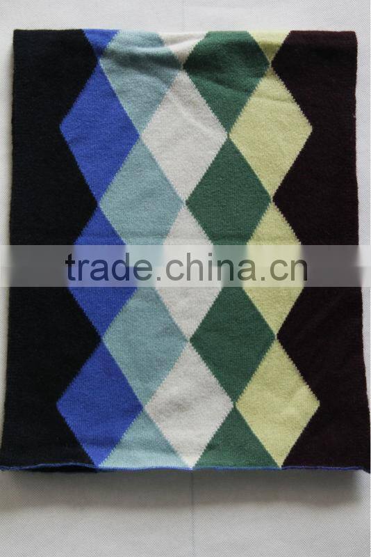 men's knitted cashmere scarf/muffler