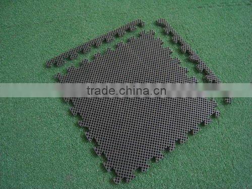 soft interlocking turf Tiles with EVA Foam Backing puzzle mats