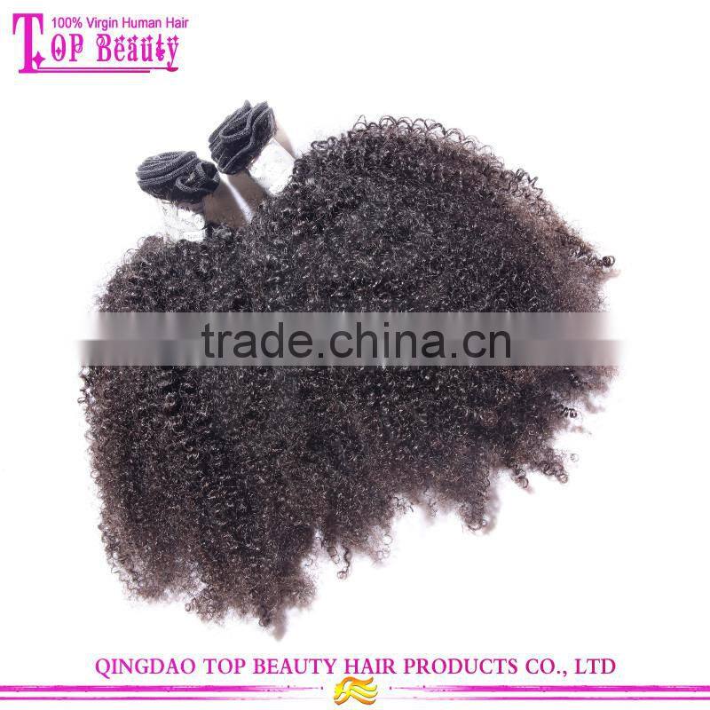 100% Virgin brazilian afro kinky hair extensions grade 7a brazilian afro human hair