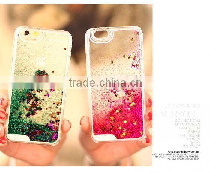 case cover for iphone 6s, cell phone case, protective case, waterproof mobile phone case, liquid glitter case cover