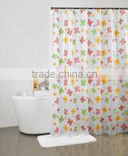 2015 NEWEST European printed Lemon PEVA shower curtains