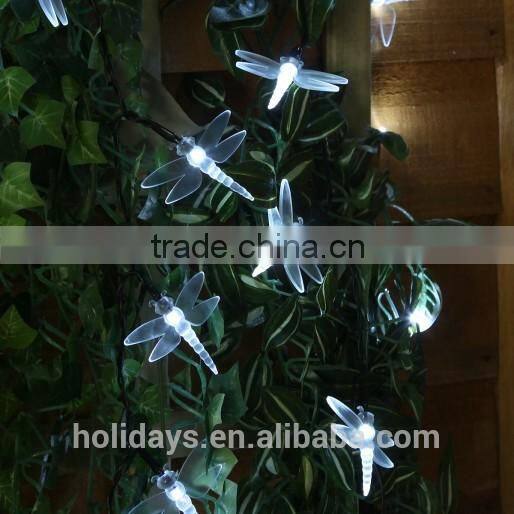 5M 50 LED White Dragonfly Fairy Solar Garden Light