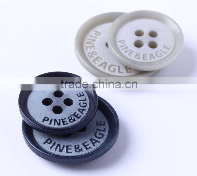 Custom Sets of Dignified Matte Finish Blue Buffalo Horn Jacket Buttons