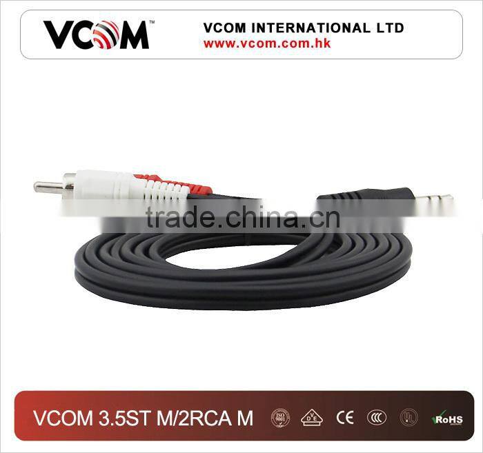2015 Top Selling 3.5mm Jack AV Cable to 2 RCA Cable