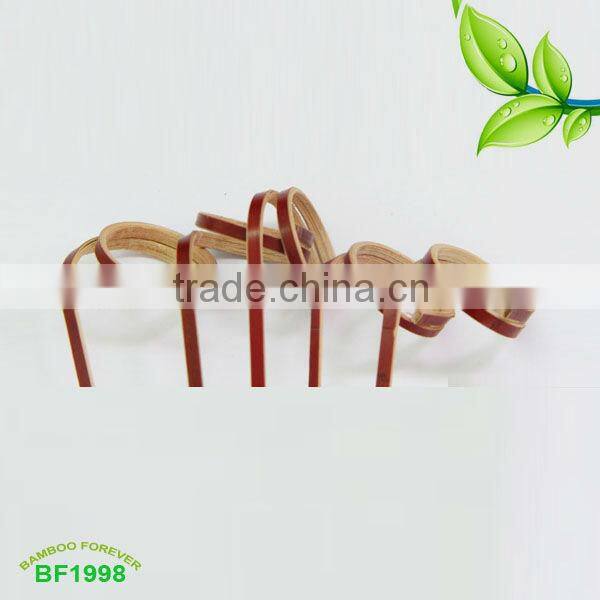 18cm Natural Bamboo ring cocktail Picks with color