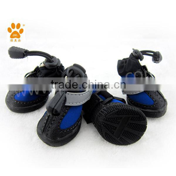JML new design waterproof pet rainboots with rubber sole