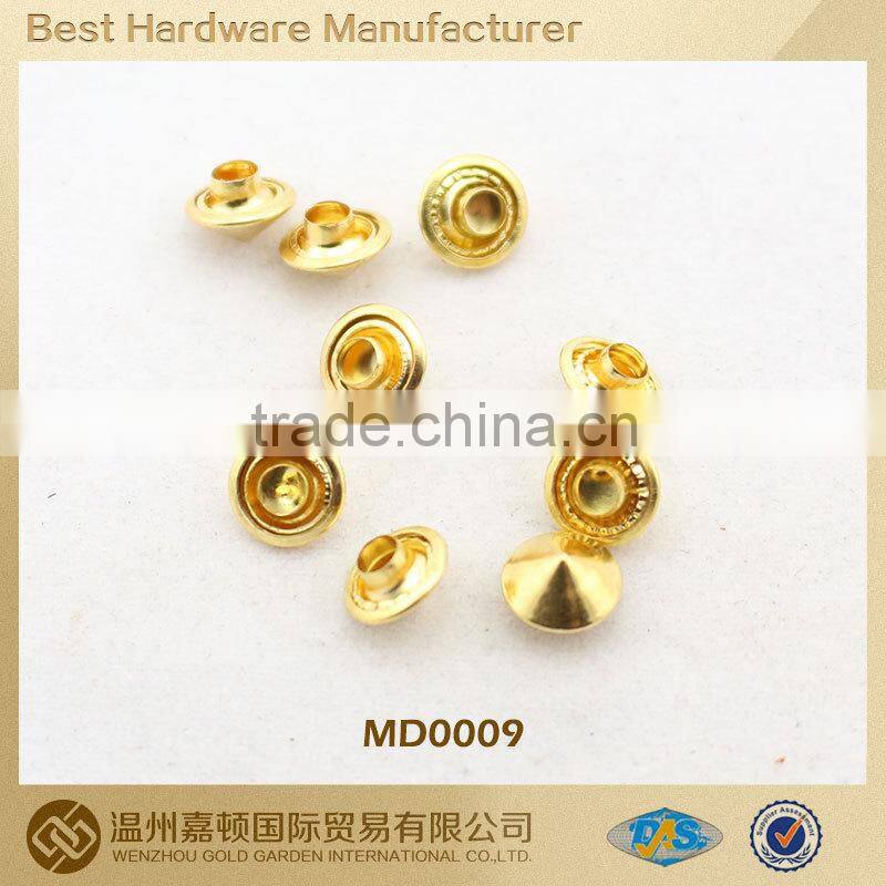 high quality custom gold color cone jeans rivet