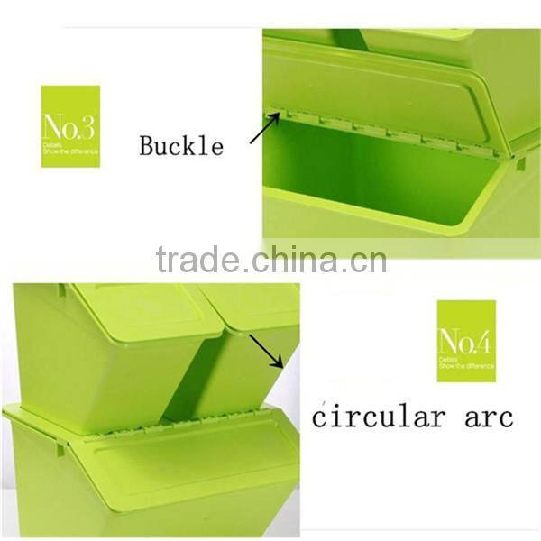 Plastic Clothes and Toy box with lid heavy duty storage box